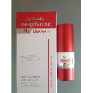 Crema antirid pentru contur ochi, Gerovital H3 Derma+, 15 m : Bebe Tei